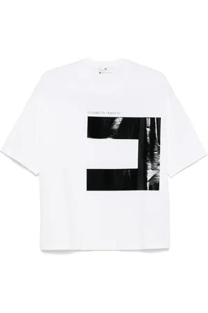 Elisabetta Franchi Logo-print jersey T-shirt