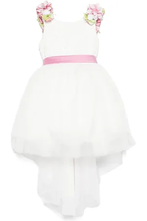 COLORICHIARI Floral-appliqu?? dress