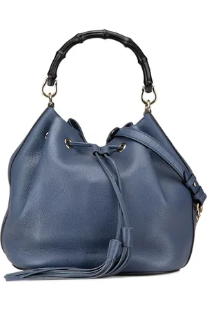 Gucci 2000-2015 Leather Miss Bamboo Tassel bucket bag