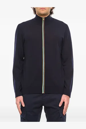 Paul Smith Artist-stripe trim cardigan