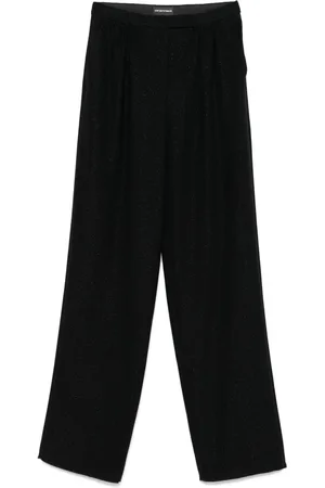 Emporio Armani Metallic-threading trousers
