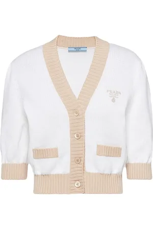 Prada Cropped cotton cardigan