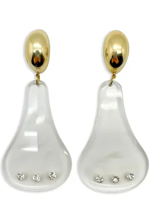 JENNIFER GIBSON JEWELLERY 1970s pre-owned Space Age drop clip-on earrings