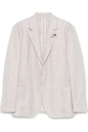 LARDINI Houndstooth-pattern blazer
