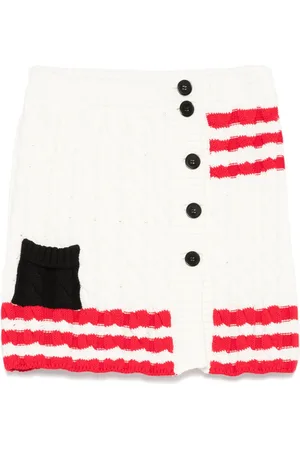 Msgm Cable-knit mini skirt