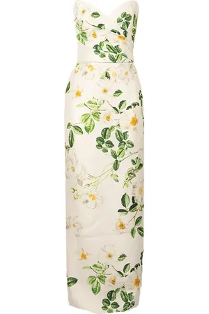 MONIQUE LHUILLIER Silk maxi dress