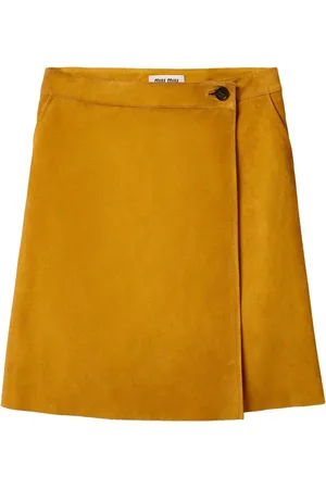 Miu Miu Suede midi skirt