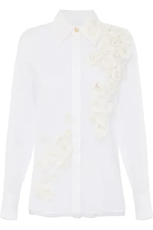 Elisabetta Franchi Floral-appliqu?? shirt