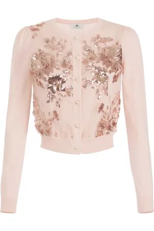 Elisabetta Franchi Sequin embroidery cardigan