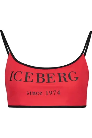 Iceberg Logo-print bikini top