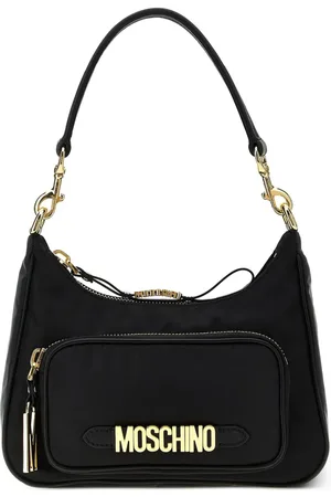 Moschino Logo plaque shoulder bag