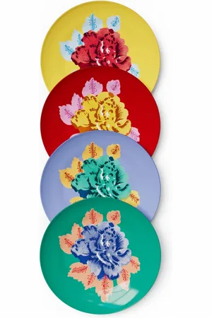 LISA CORTI Indian Tiger dessert plates (set of four)