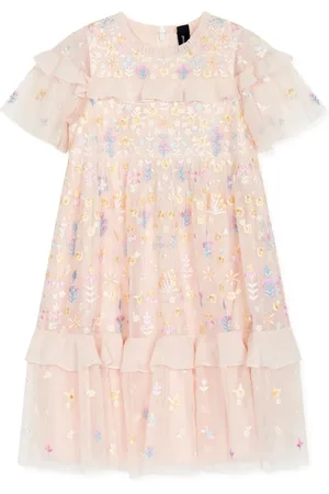 Needle & Thread Floral-embroidered dress