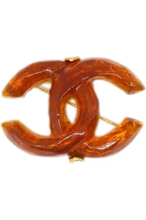 CHANEL 1999 CC logo brooch
