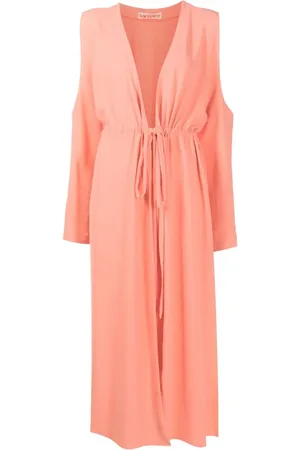 Olympiah Jussi cold-shoulder midi dress