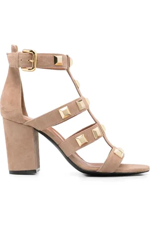 Via Roma 90mm stud-embellished sandals