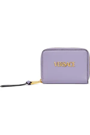 VERSACE Tag zip-up wallet