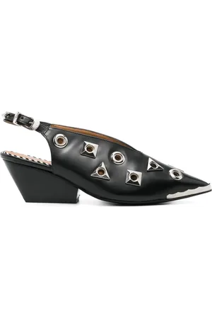 TOGA PULLA 55mm stud-embellished slingback pumps