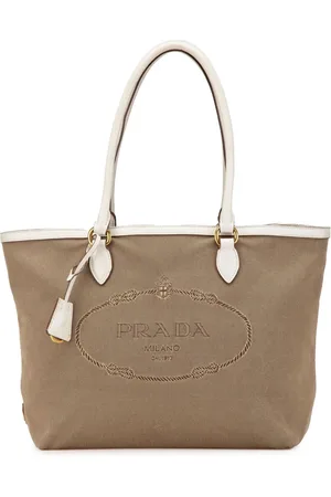 Prada 2010-2024 Canvas Canapa Logo tote bag