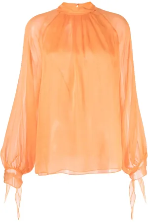 Roberto Cavalli Semi-sheer silk blouse