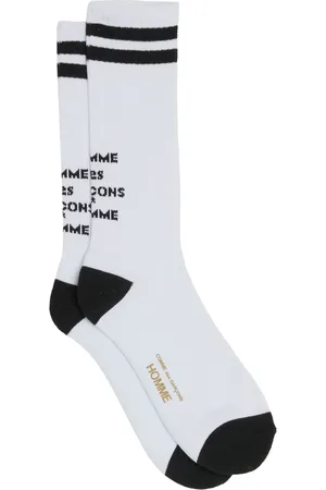 Comme des Garçons Intarsia-logo knitted socks