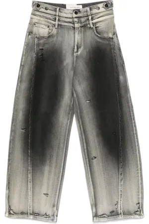 Feng Chen Wang Washed-effect jeans