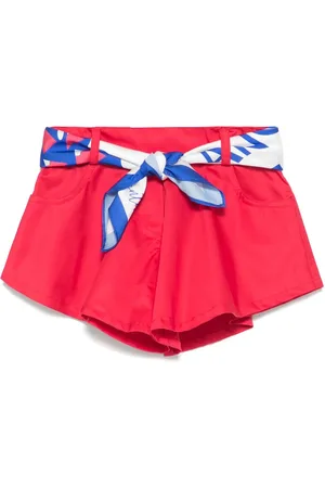 Lapin House Scarf-detailing shorts