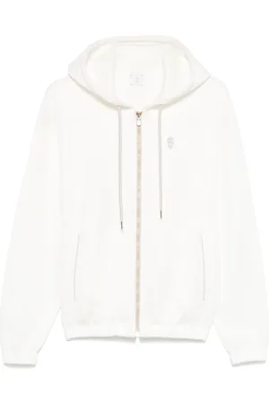 ELEVENTY Logo-embroidered hoodie