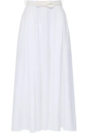 Elisabetta Franchi Belted satin skirt
