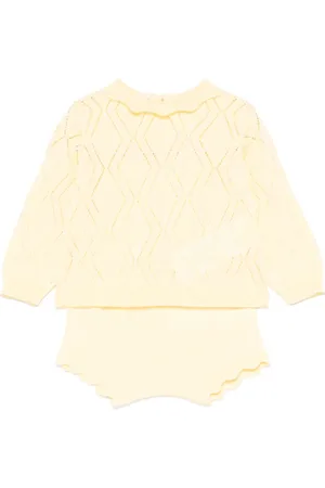 Elisabetta Franchi Pointelle knit-detail shorts set