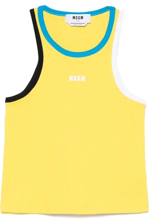 Msgm Contrast-trim tank top