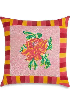 LISA CORTI Camelia floral-print cushion