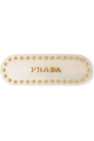 Prada Logo-lettering hair clip