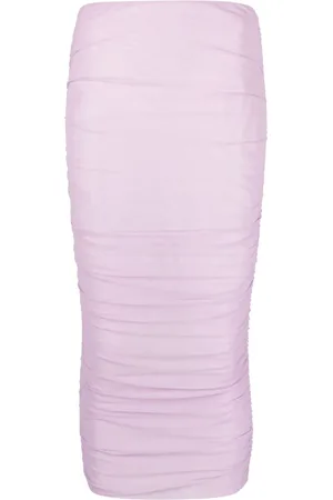 Patrizia Pepe Ruched tulle midi skirt