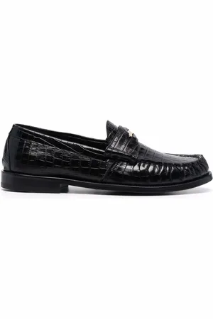 Rhude Crocodile-effect leather loafers