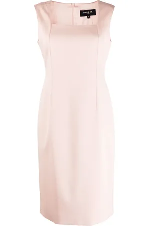 Paule Ka Square-neck sleeveless dress