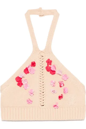 ERMANNO SCERVINO Floral-appliqué top