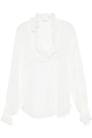 ERMANNO SCERVINO Ruffled-trim blouse