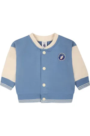 Petit Bateau Colour-block varsity jacket