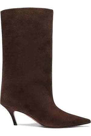 Amina Muaddi Fiona 60mm suede boots