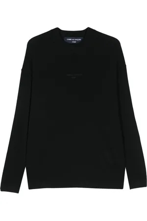 Comme des Garçons Logo-embroidered cotton jumper