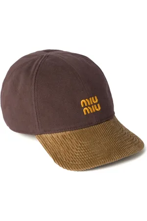Miu Miu Corduroy-panel baseball cap