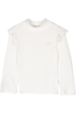MONNALISA Embellished-logo long-sleeve T-shirt