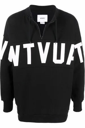 Wtaps Stencil-print mid-zip sweatshirt
