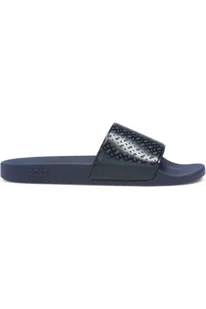 HUGO BOSS Monogram-print slides