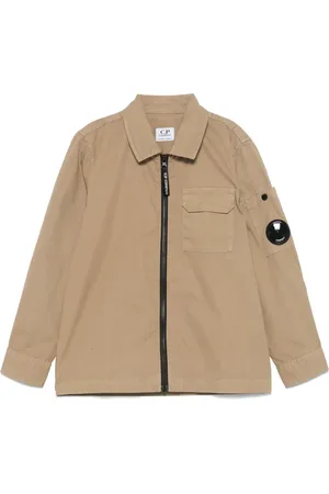 C.P. Company Logo-patch shirt jacket