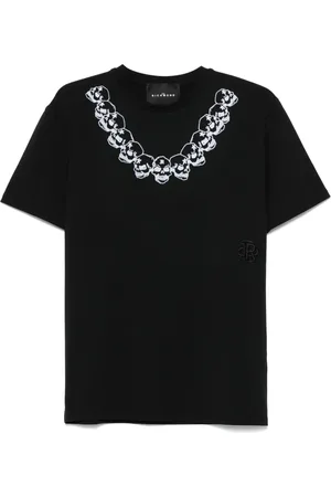 John Richmond Flocked-skull T-shirt