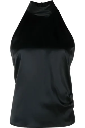 Helmut Lang Stretch-silk halterneck top