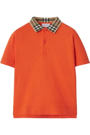 Burberry Check-collar polo shirt
