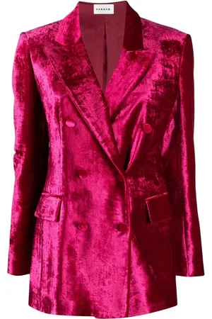 P.A.R.O.S.H. Double-breasted velvet blazer